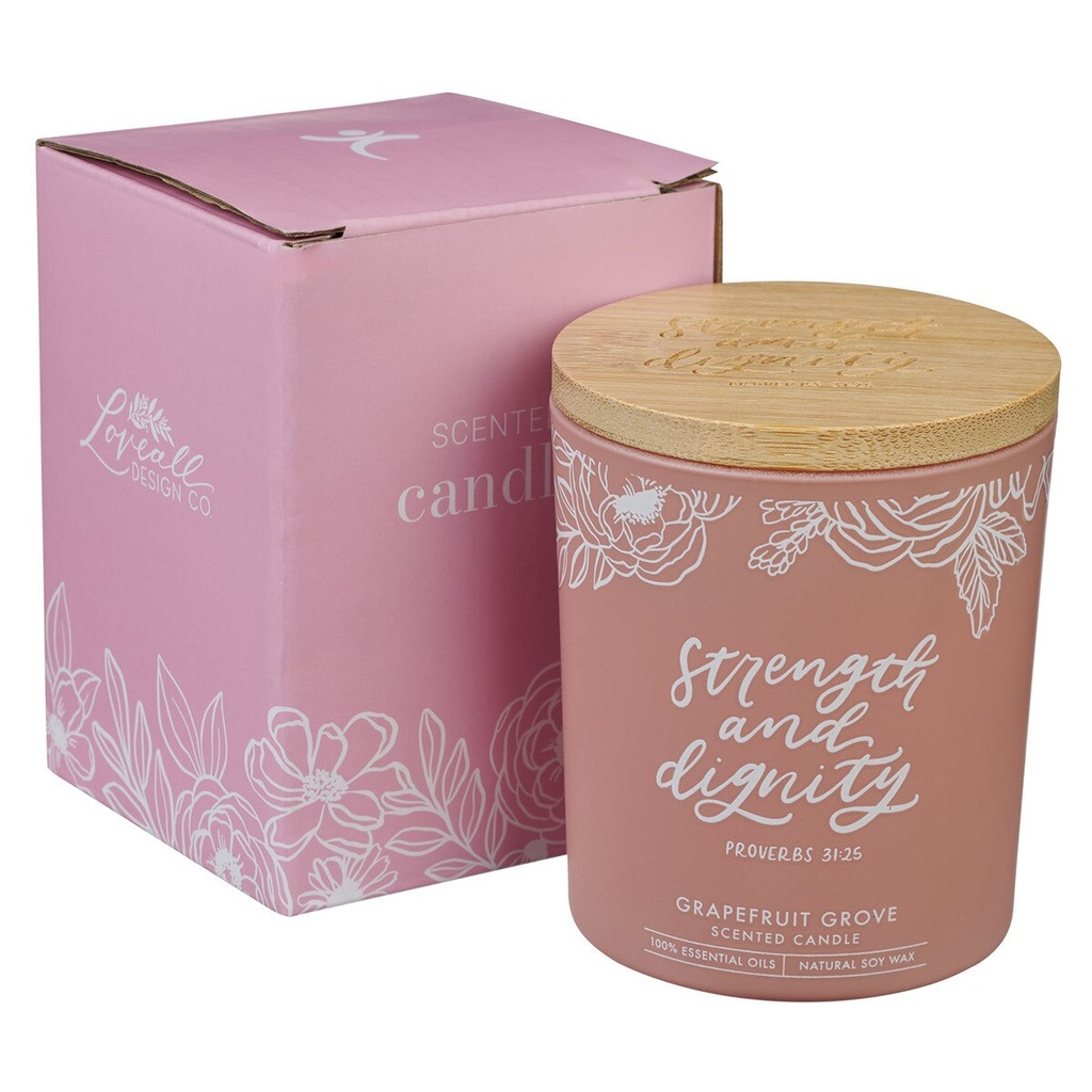 Candle Strength & Dignity Grapefruit Glass (03/25)