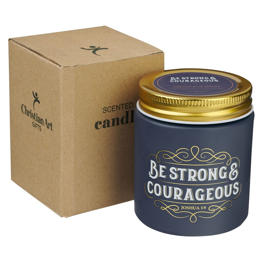 Candle Strong & Courageous Fireside Blue Spruce (03/25)