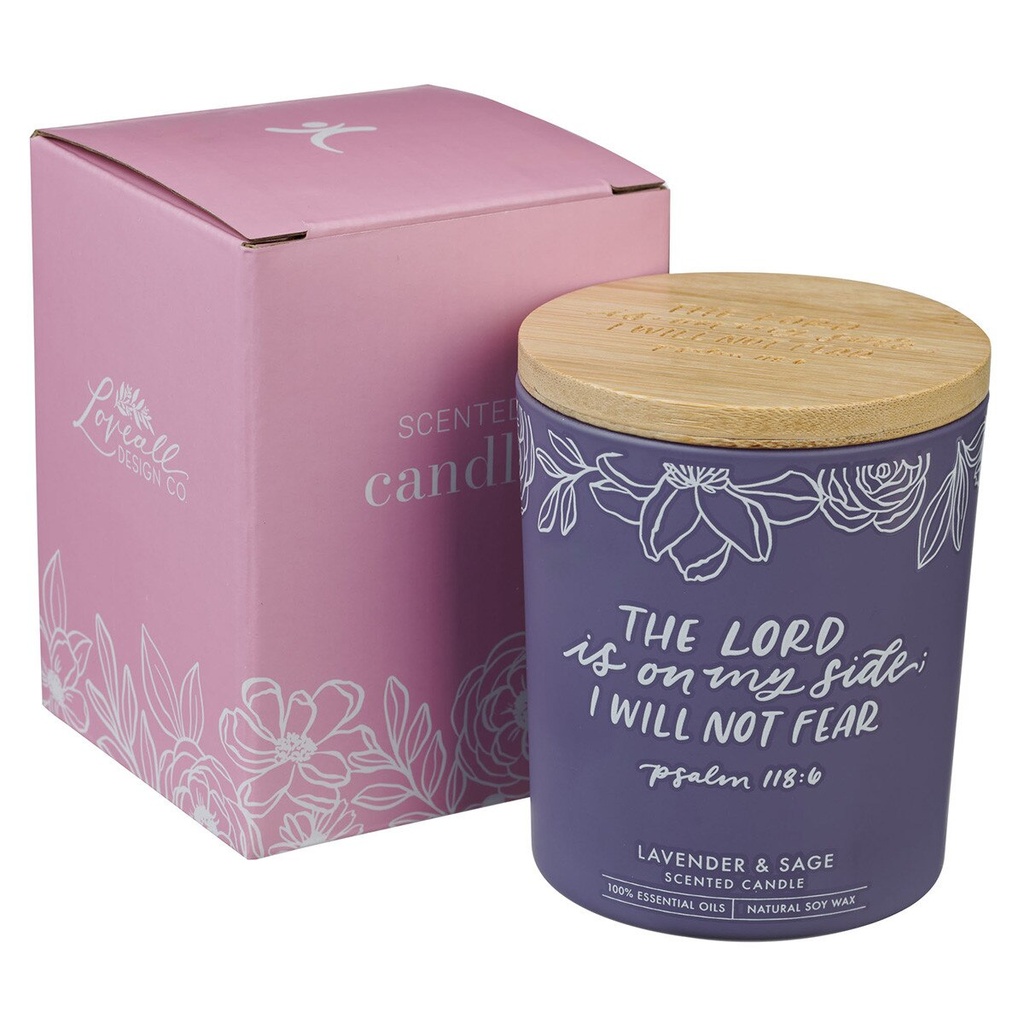 Candle I will Not Fear Lavender and Sage (03/25)