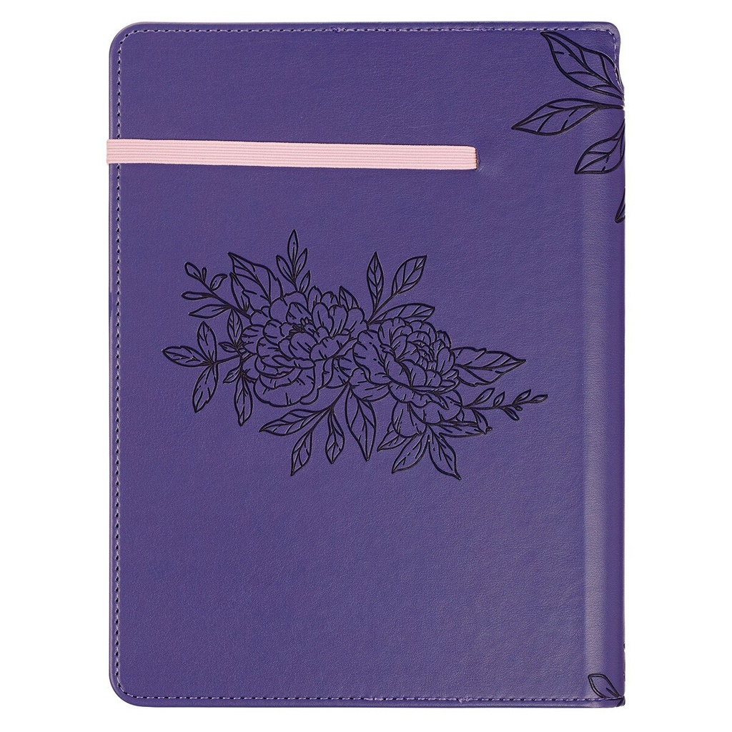 Journal Noble Things Purple with Pen Holder