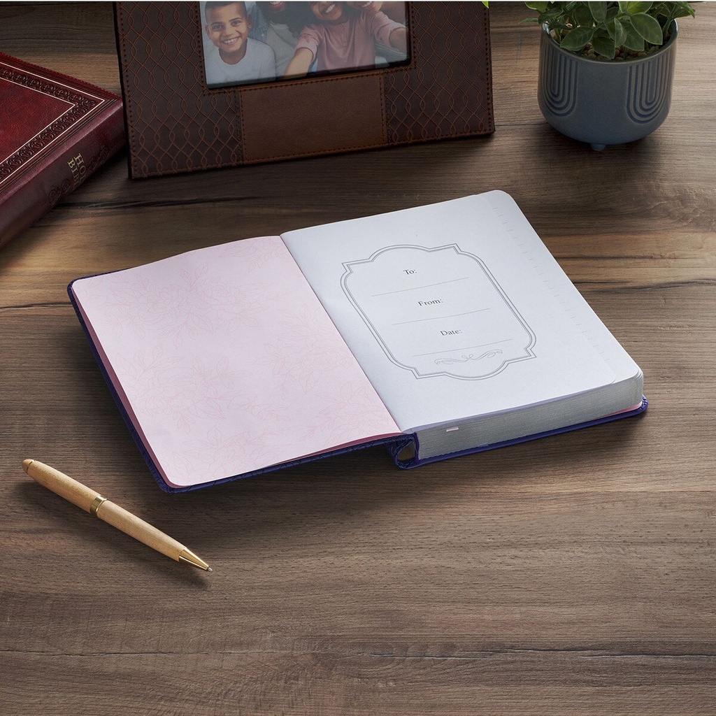 Journal Noble Things Purple with Pen Holder
