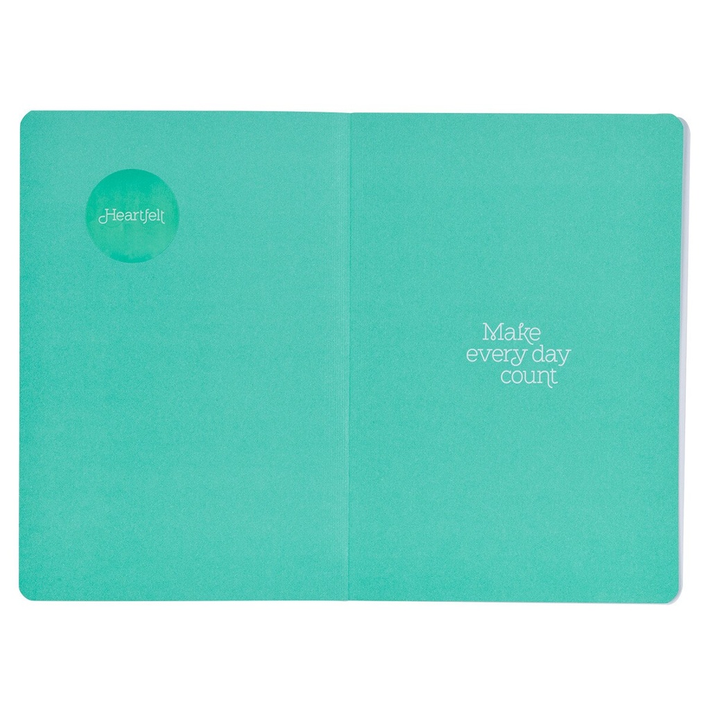 Journal Never Give Up Orange Blossoms Flexcover
