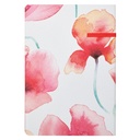 Journal Never Give Up Coral Poppies Flexcover