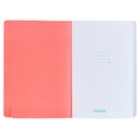 Journal Never Give Up Coral Poppies Flexcover