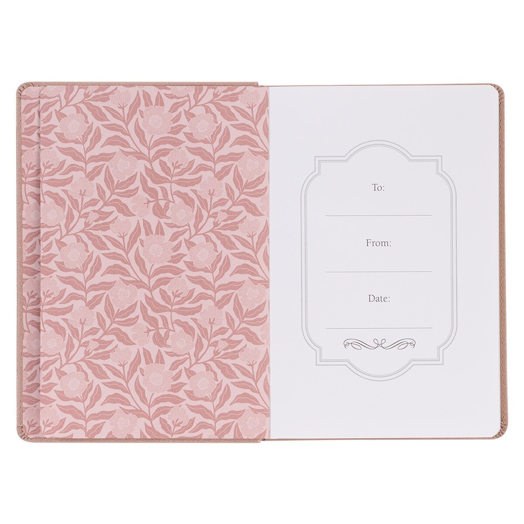 Journal My Grace Is Sufficient Pink Luxleather