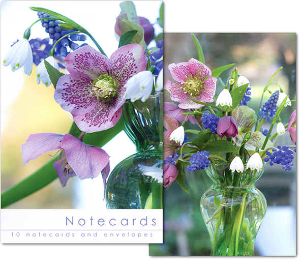 Notecards: Hellebore arrangement