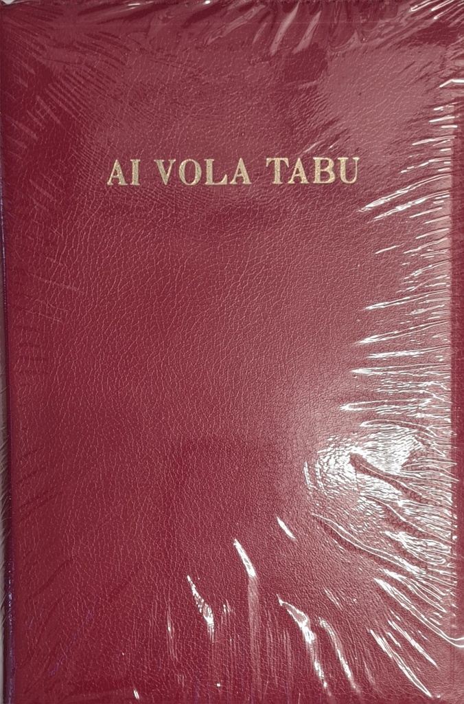 Fijian Bible 1864 Imit/Lea Black/Burg Zip