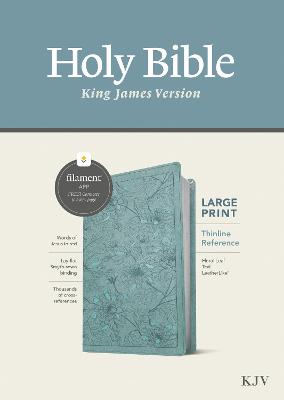 KJV Thinline Ref Bible Filament Enabled Lge Pt Teal