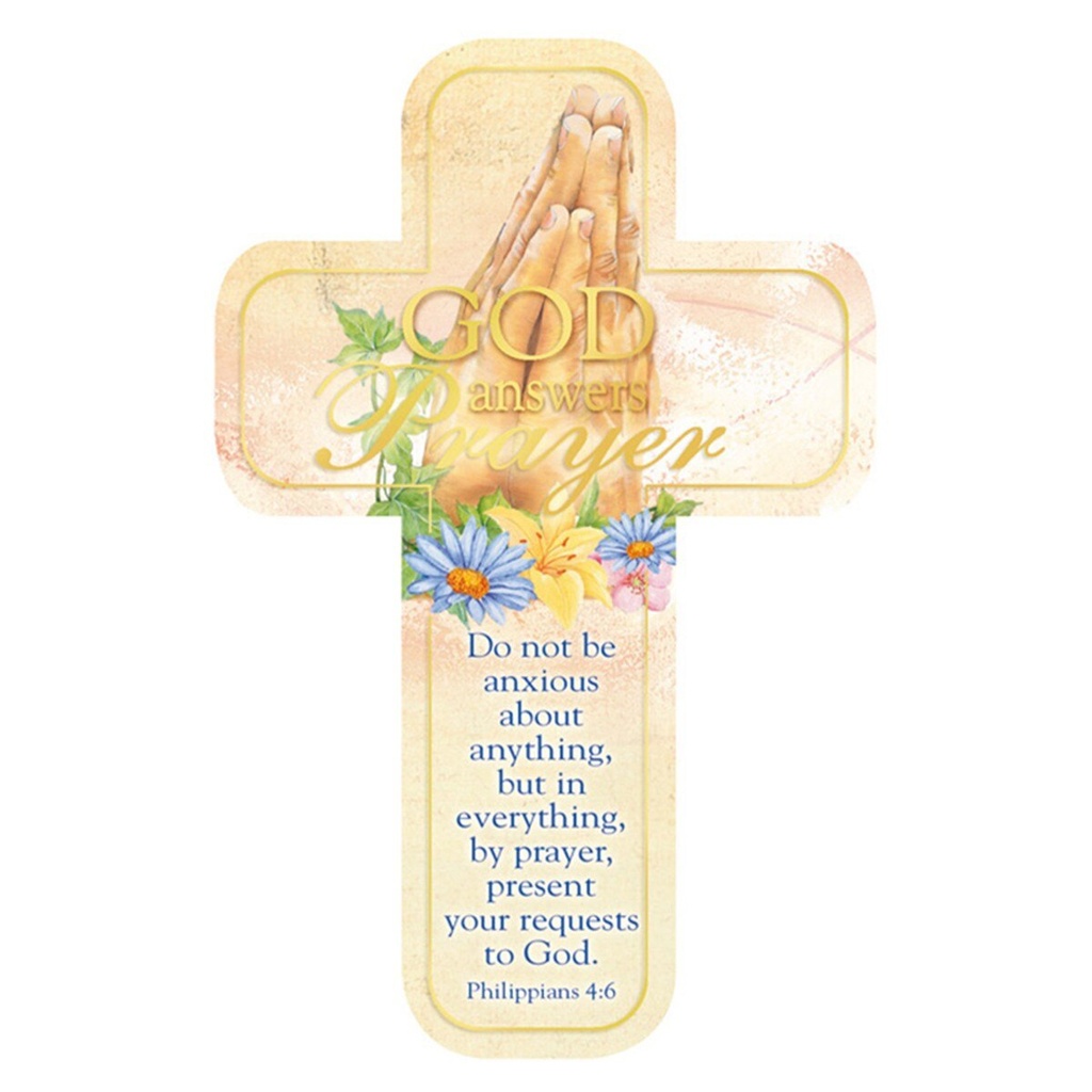 BMK God Answers Prayer - Paper Cross  (Pkt - 12)