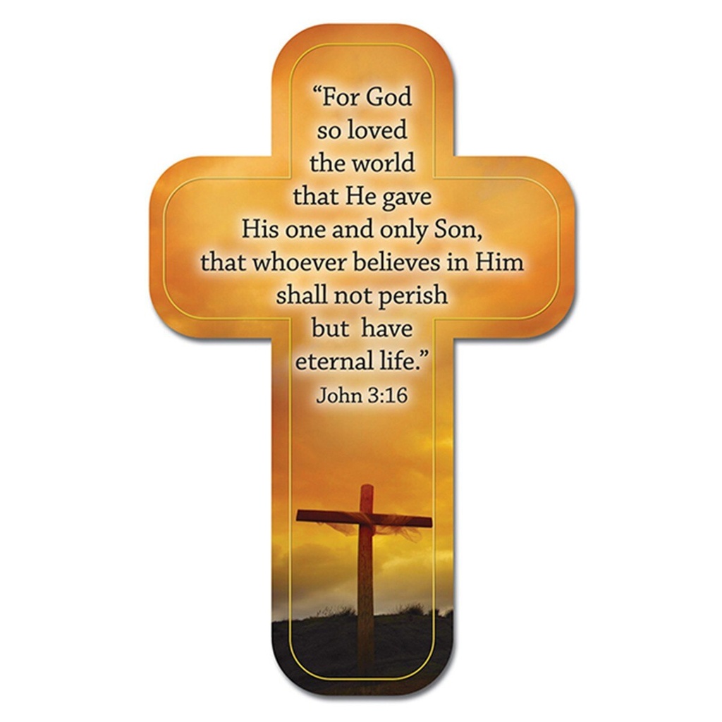 BMK John 3:16 - Cross  (Pkt - 12)