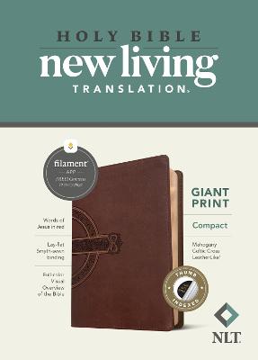 NLT Compact Giant Print Bible Filament Brown Indexed