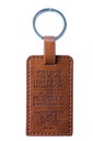 Keyring LuxLeather Tan Twirl Jer 29:11