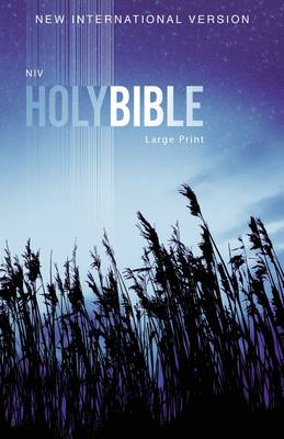 NIV Outreach Bible Large Print Blue Wheat Paperback