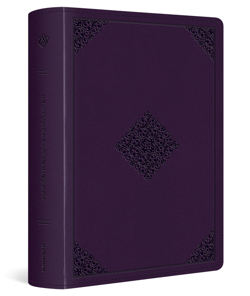 ESV Single Column Journaling Bible Large Pt Lavender