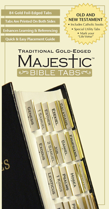 Majestic Bible Tabs Gold Mini