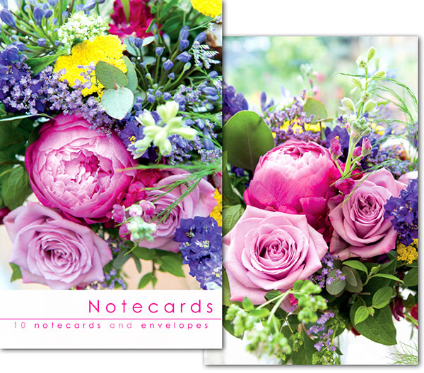 Notecards: Peony Rose Bouquet