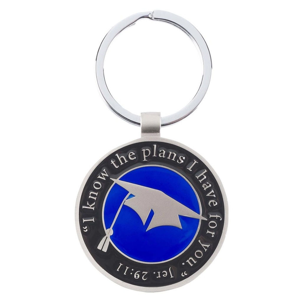 Keyring in Tin I Know The Plans Graduation Metal