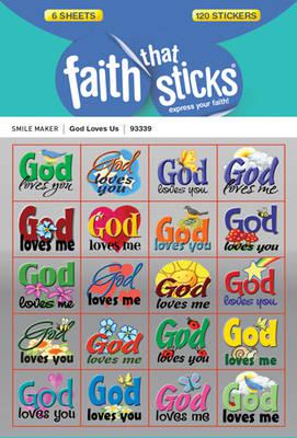 Sticker God Loves Us