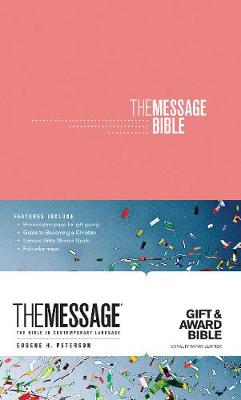 Message Gift and Award Bible Coral Imitation Leather
