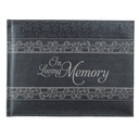 Guest Book In Loving Memory Charcoal