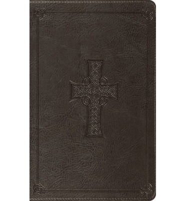 ESV Value Thinline Bible Charcoal Cross (OP)
