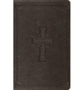 ESV Value Thinline Bible Charcoal Cross