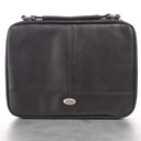 Bible Case Black Two-Fold Luxleath X-Lrg