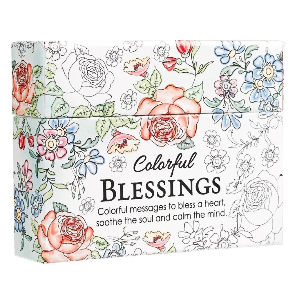 Colourful Blessings Colouring Cards