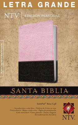 Spanish Bible NTV Personal Large Print Pink/Brown