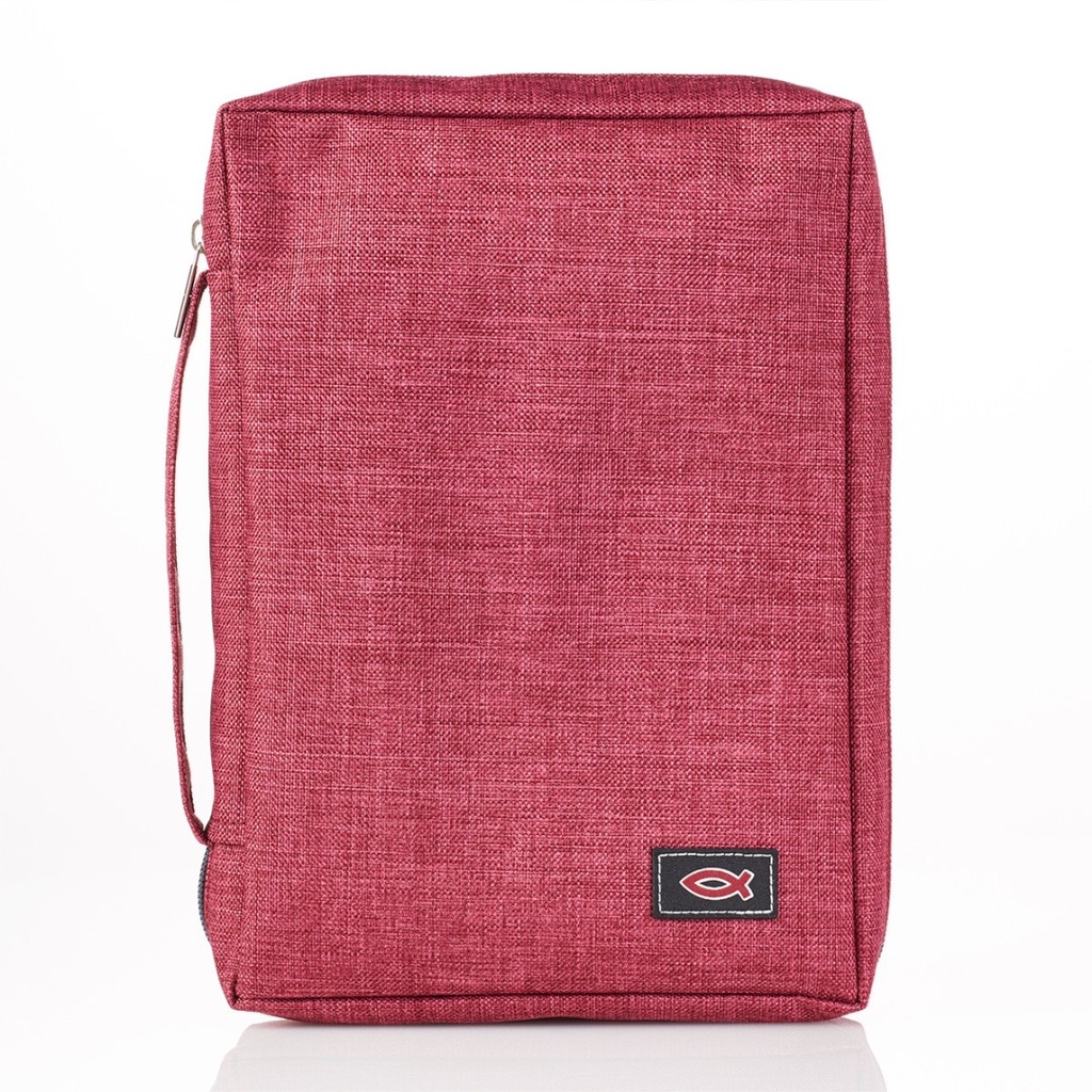 Bible Case Polycanvas Value - Burgundy Small
