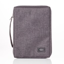 Bible Case Polycanvas Value Gray Large