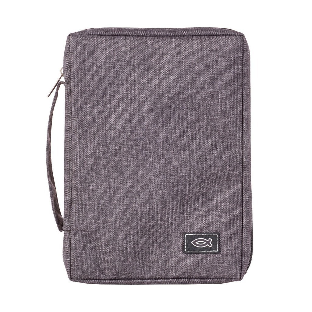 Bible Case Polycanvas Value - Gray Medium