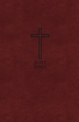 KJV Value Thinline Bible Large Print Burgundy Imitation Leat
