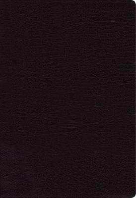 NIV Thinline Bible Large Print Black Index Bonded Leat