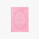 Journal Plans Prosper Future Pale Pink Luxleather
