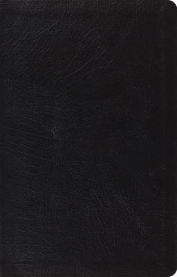 ESV Large Print Thinline Ref Bible Black Leather