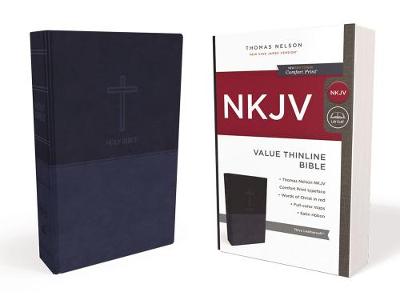 NKJV Value Thinline Bible Standard Print Blue I/L
