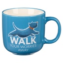 Mug Walk Your Worries Away Blue