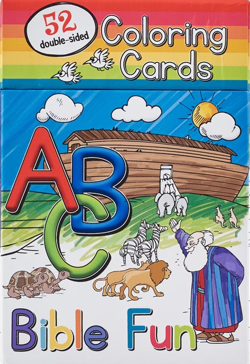 ABC Bible Fun: Colouring Cards for Kids 