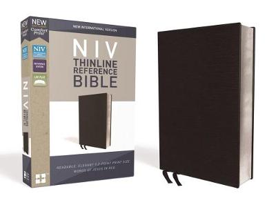 NIV Thinline Reference Bible Black Bonded Leather