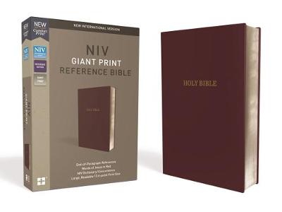 NIV Reference Bible Giant Print Burgundy Imitation Leather