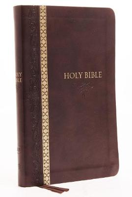 KJV Thinline Bible Brown Indexed Imitation Leather