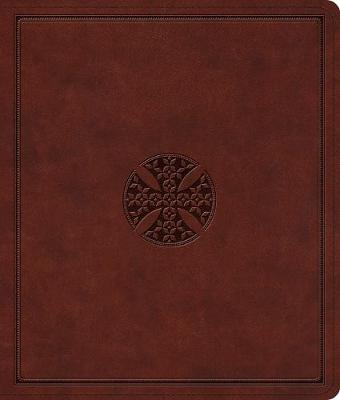 ESV Journaling Bible Brown Mosaic Cross Design I/L