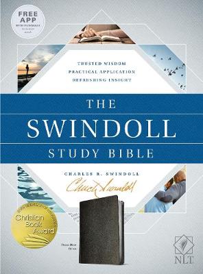 NLT Swindoll Study Bible Black Imitation Leather  (OP)