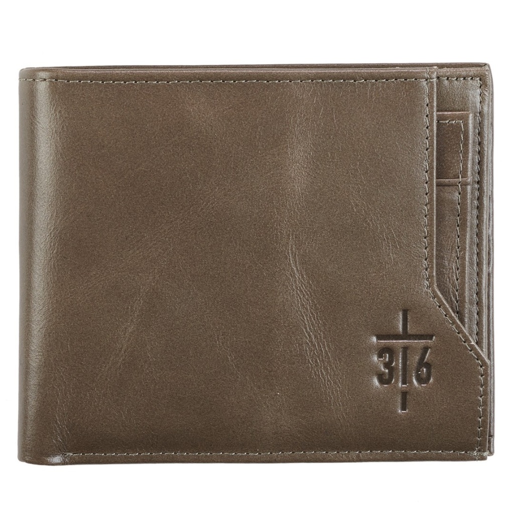 Wallet Leather Cross John 3:16