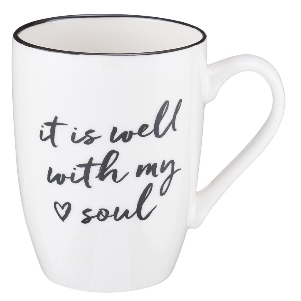 Mug It is Well With My Soul White/Black