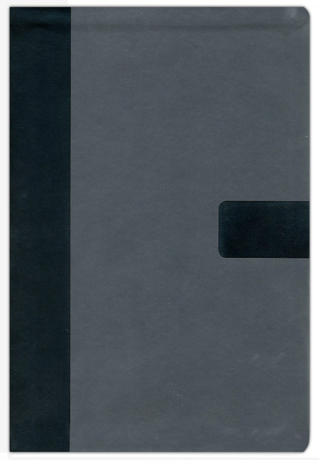 NIV Super Giant Print Reference Bible Grey I/L