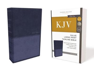 KJV Value Thinline Bible Large Print Blue I/L