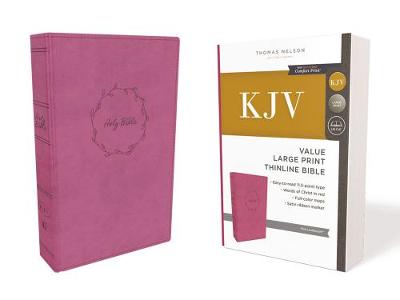 KJV Value Thinline Bible Large Print Pink I/L
