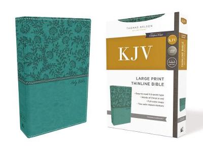 KJV Thinline Bible Large Print Green I/L